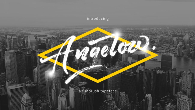 Angelow Brush Font